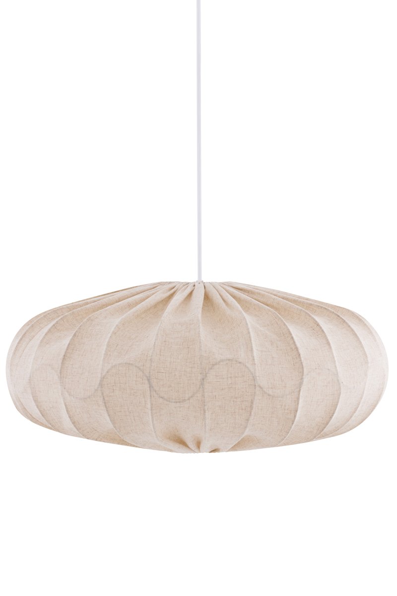 Bladverk Lampenschirm Ohne Aufhängung Ø70 Beige hängelampe Von Globen Lighting - Das Metallgestell ist in Form überlappender Blätter gestaltet, wodurch eine schöne Struktur entsteht und der Schirm seinen charakteristischen Ausdruck erhält.
