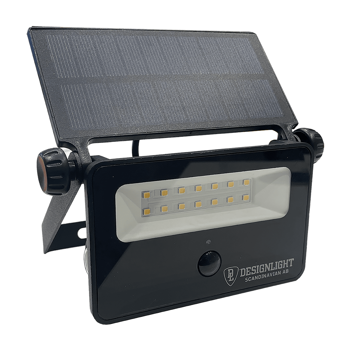 Batteriebetriebener Strahler mit Sensor Schwarz solarleuchte Von Designlight - Bei Dunkelheit (weniger als 10 Lux) und Bewegung in einem Umkreis von 5 m um die Leuchte schaltet sich diese automatisch ein und leuchtet 30 Sekunden lang ab der letzten registrierten Bewegung.