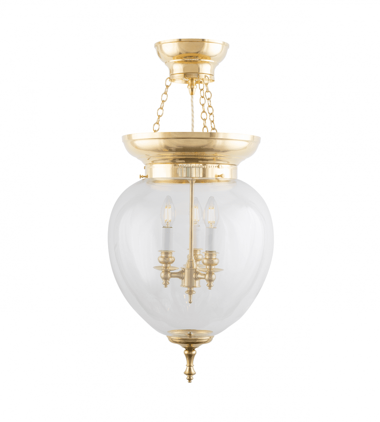 Rydberg Pendant Messing Von Karlskrona lampfabrik - Bei einem Kugellager von der Seite bohren Sie ein Loch in die Messingkante.