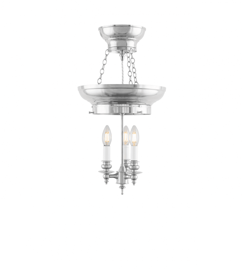 Rydberg Pendant Nickel Von Karlskrona lampfabrik - Bei einem Kugellager von der Seite bohren Sie ein Loch in die Messingkante.