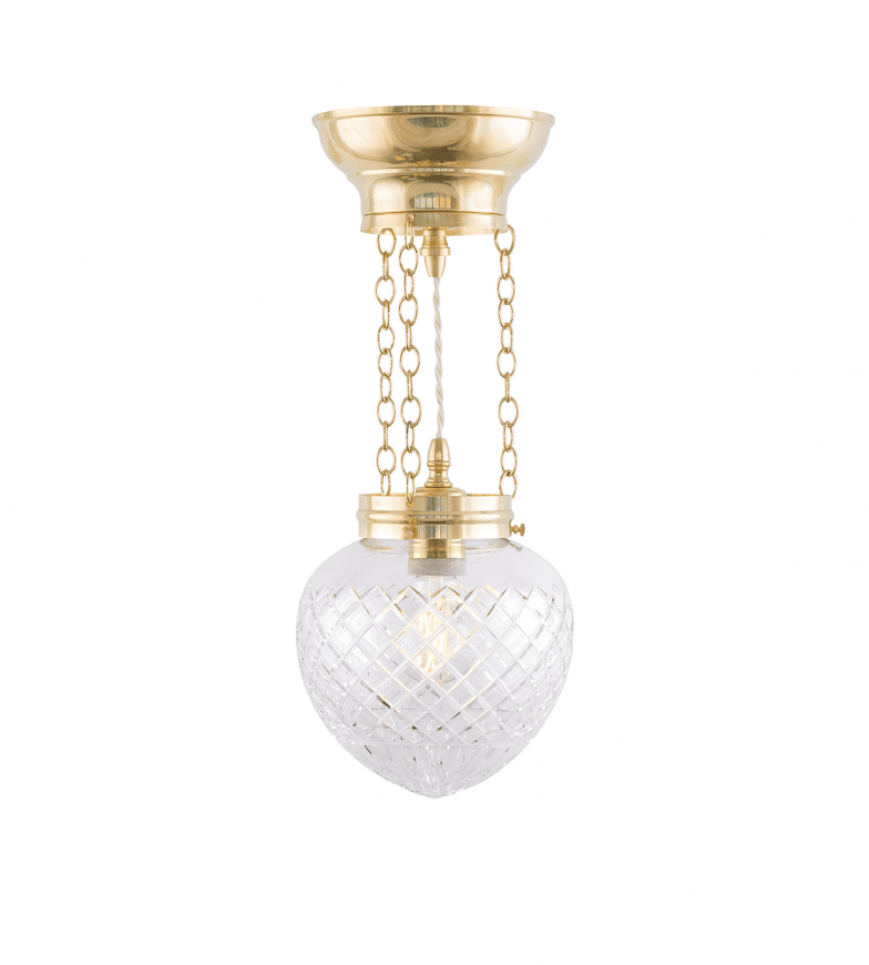Heidenstam Pendant 100 Messing Von Karlskrona lampfabrik - Die Pendelleuchte spendet sowohl Licht nach unten als auch nach oben zur Decke und wird daher h&auml;ufig zur Decke hin bevorzugt, insbesondere wenn die Deckenh&ouml;he mehr als drei Meter betr&auml;gt.