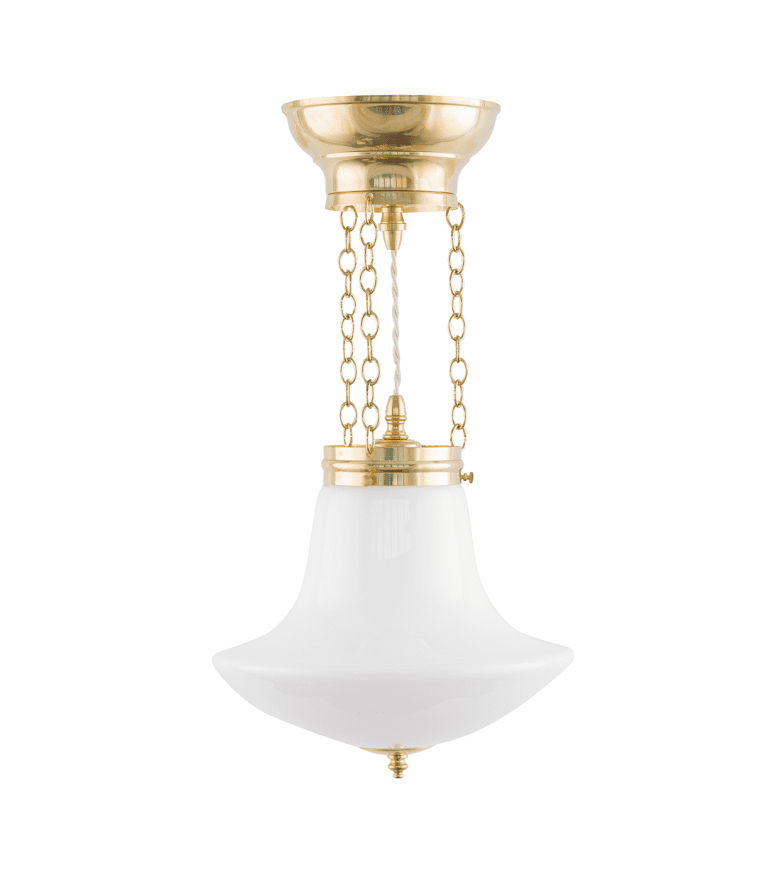 Heidenstam Pendant 100 Messing Von Karlskrona lampfabrik - Die Pendelleuchte spendet sowohl Licht nach unten als auch nach oben zur Decke und wird daher h&auml;ufig zur Decke hin bevorzugt, insbesondere wenn die Deckenh&ouml;he mehr als drei Meter betr&auml;gt.