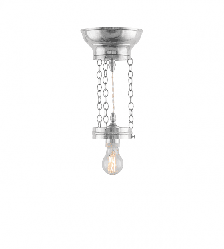 Heidenstam Pendant 100 Nickel Von Karlskrona lampfabrik - Die Pendelleuchte spendet sowohl Licht nach unten als auch nach oben zur Decke und wird daher häufig zur Decke hin bevorzugt, insbesondere wenn die Deckenhöhe mehr als drei Meter beträgt.