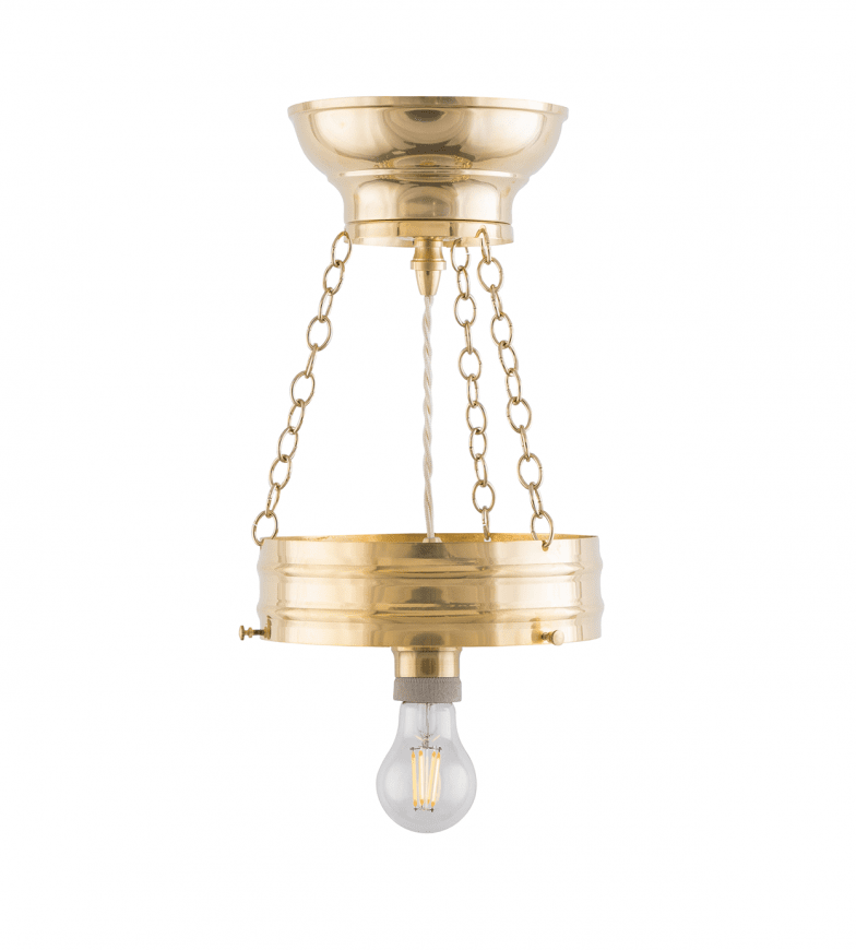 Heidenstam Pendant 200 Messing Von Karlskrona lampfabrik - Kann mit einer Pendelverlängerung (20 cm) und einem zusätzlichen Kabel (80 cm) auf bis zu 100 cm verlängert werden.