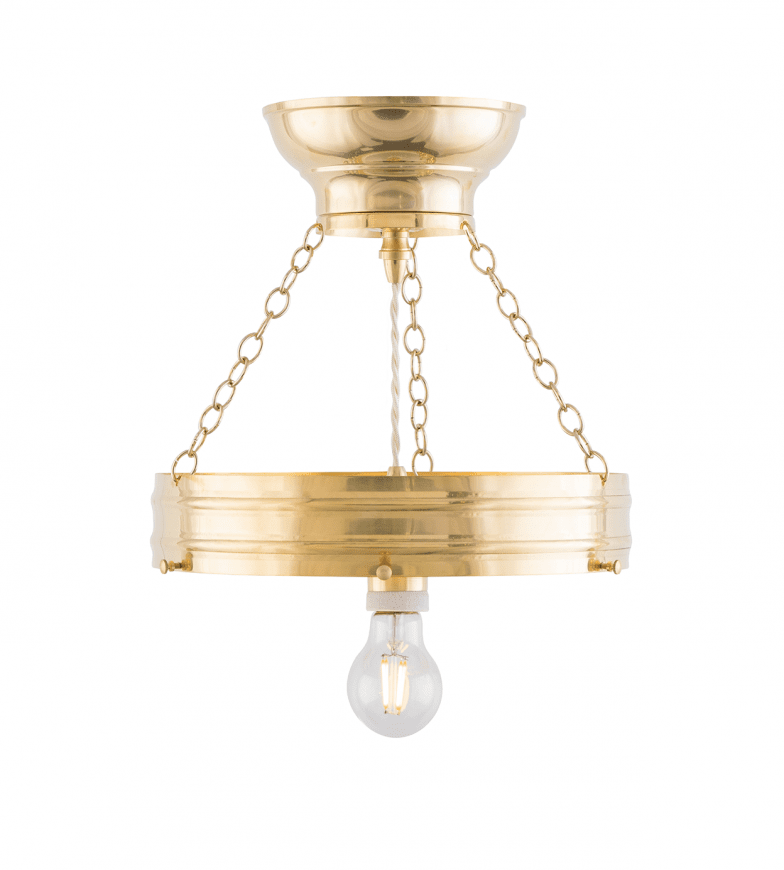 Heidenstam Pendant 300 Messing Von Karlskrona lampfabrik - Kann mit einer Pendelverlängerung (20 cm) und einem zusätzlichen Kabel (80 cm) auf bis zu 100 cm verlängert werden.
