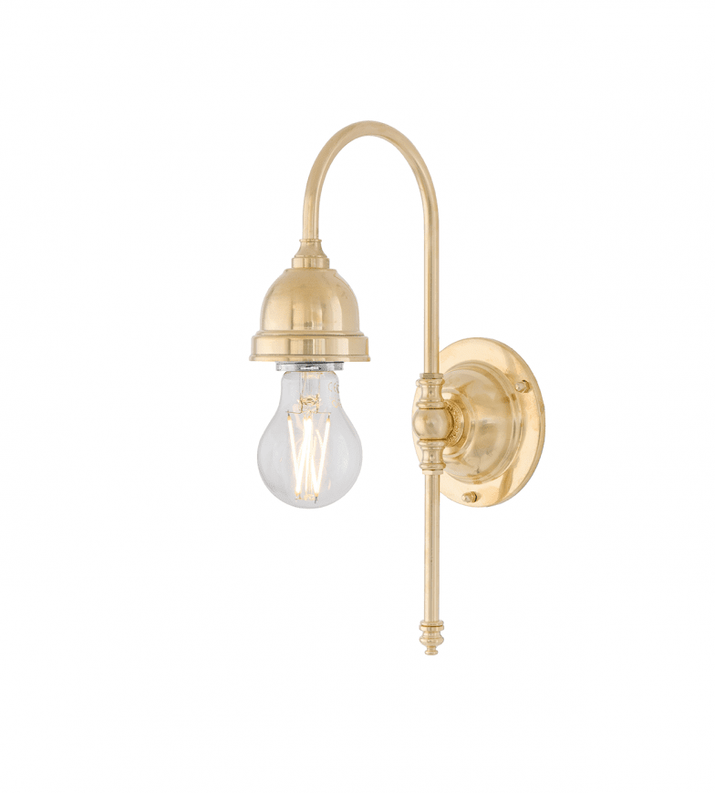 Ahlström Messing Von Karlskrona lampfabrik - F&ouml;r att g&aring; in med kuloledning kompletteras med en distansplatta.