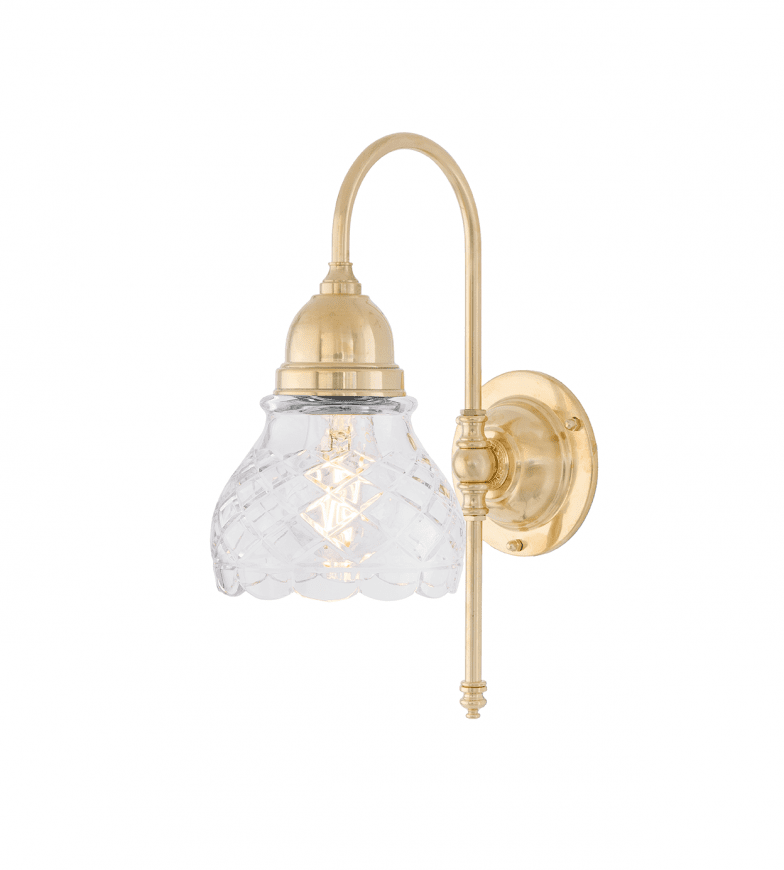 Ahlström Messing Von Karlskrona lampfabrik - F&ouml;r att g&aring; in med kuloledning kompletteras med en distansplatta.