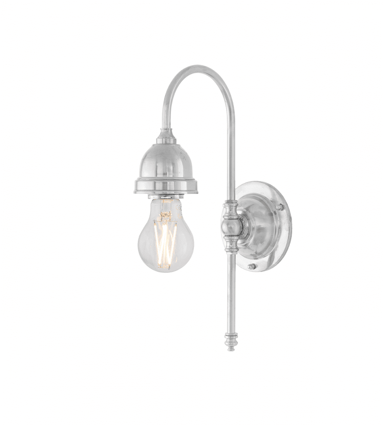 Ahlström Nickel Von Karlskrona lampfabrik - F&ouml;r att g&aring; in med kuloledning kompletteras med en distansplatta.