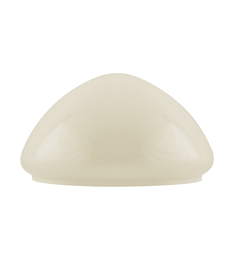 Tall Table Lamp Glass Shade 235 Cremefarben Von Karlskrona lampfabrik - Ein klassisches geschlossenes Visier mit spitzer Spitze und einem Rand, der an die elektrischen Markisen vom späten 19.