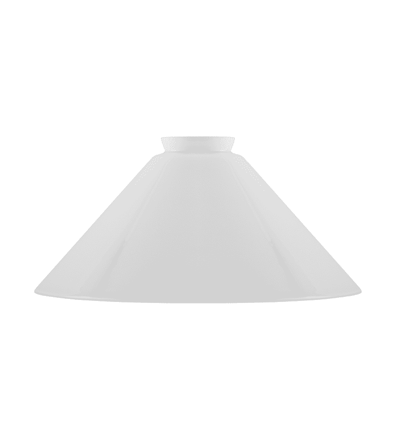 Tall Schoolhouse Glass Shade 60/250 Weiß Von Karlskrona lampfabrik - 