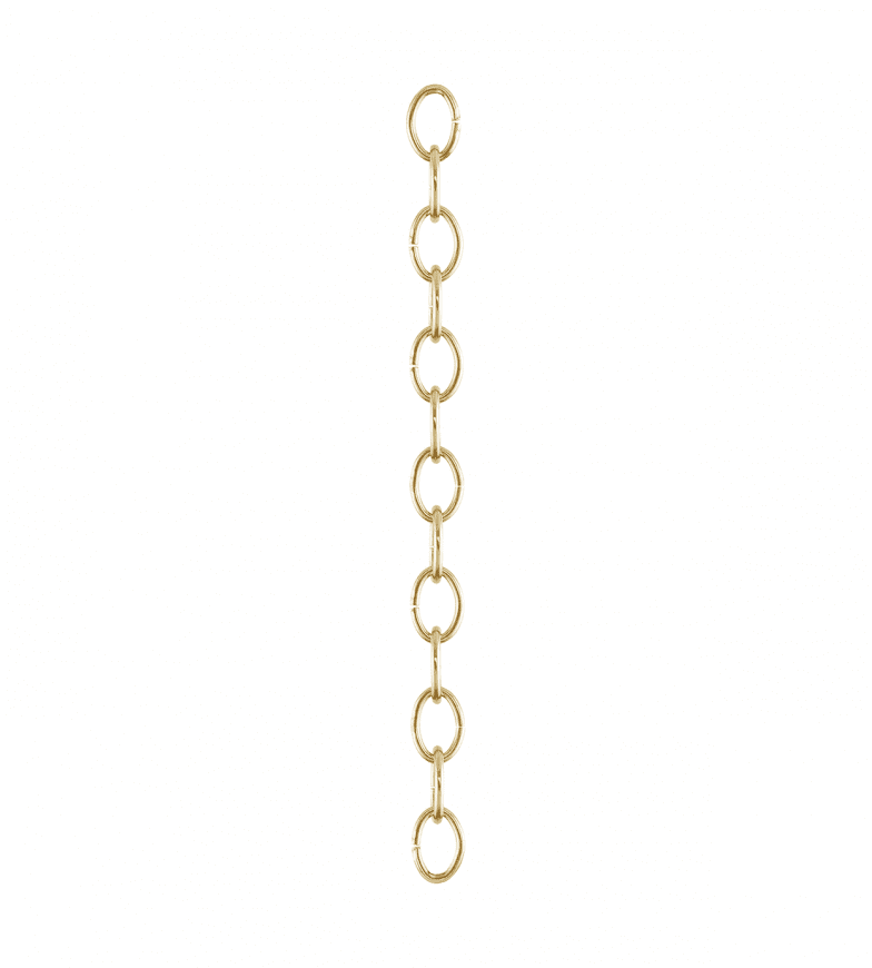 Oval Chain 1m Messing Von Karlskrona lampfabrik - 