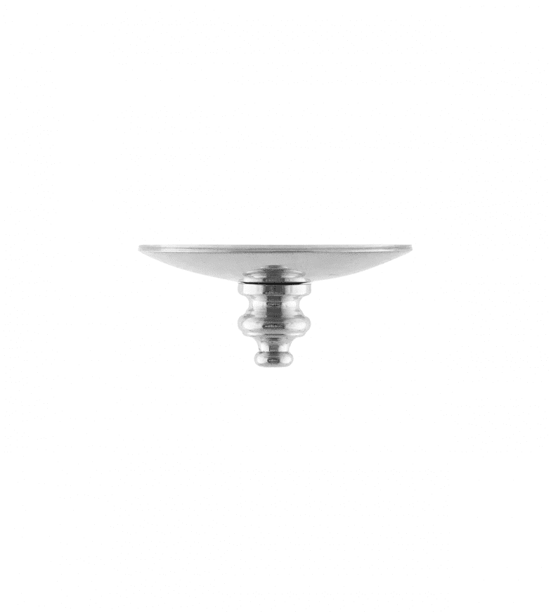 Small Shade Cap Finial Nickel Von Karlskrona lampfabrik - 