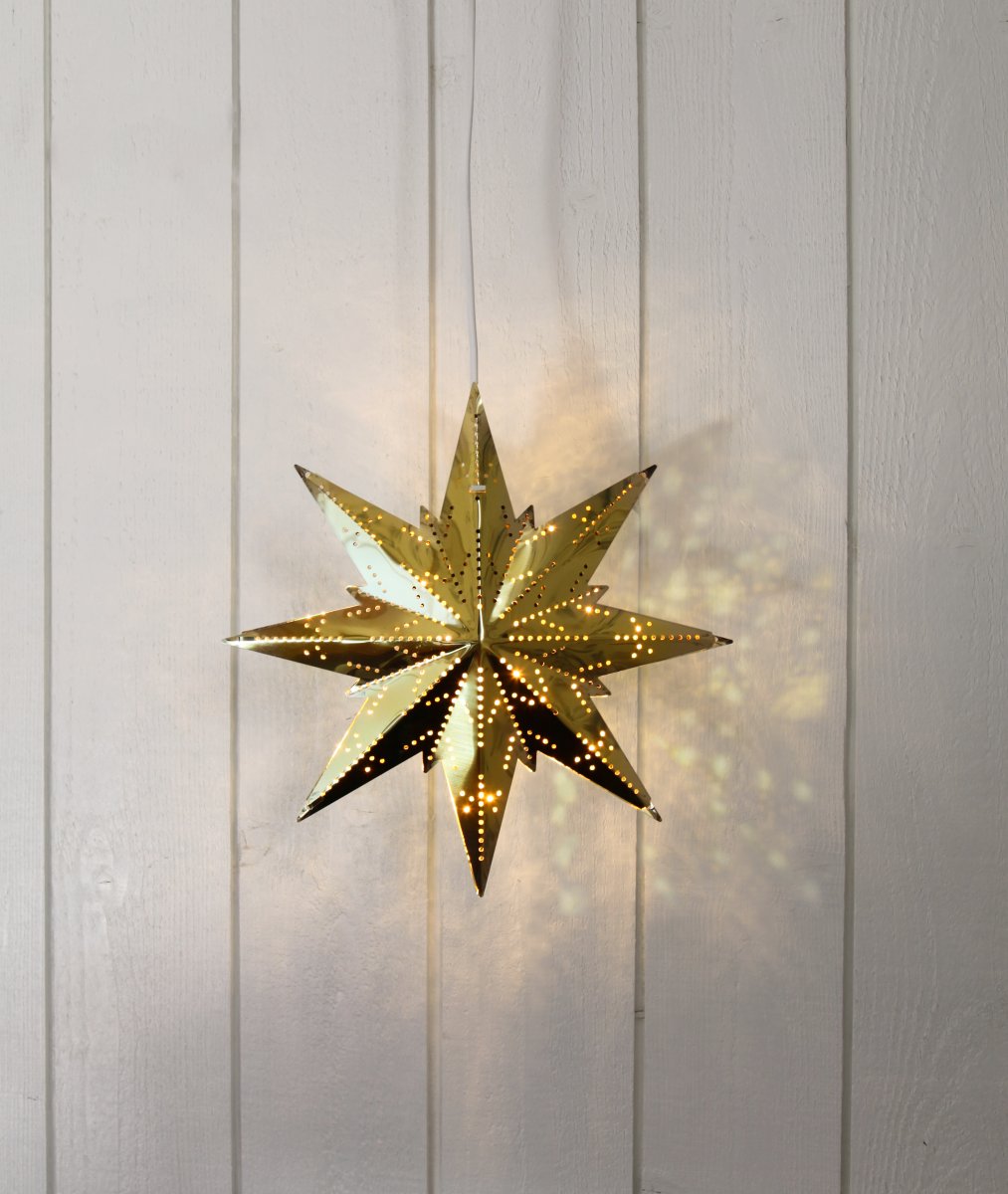 Mini Ø25 Messing Von Star Trading - Wundersch&ouml;ner Adventsstern, der eine wundervolle Weihnachtsstimmung im Zuhause verbreitet.