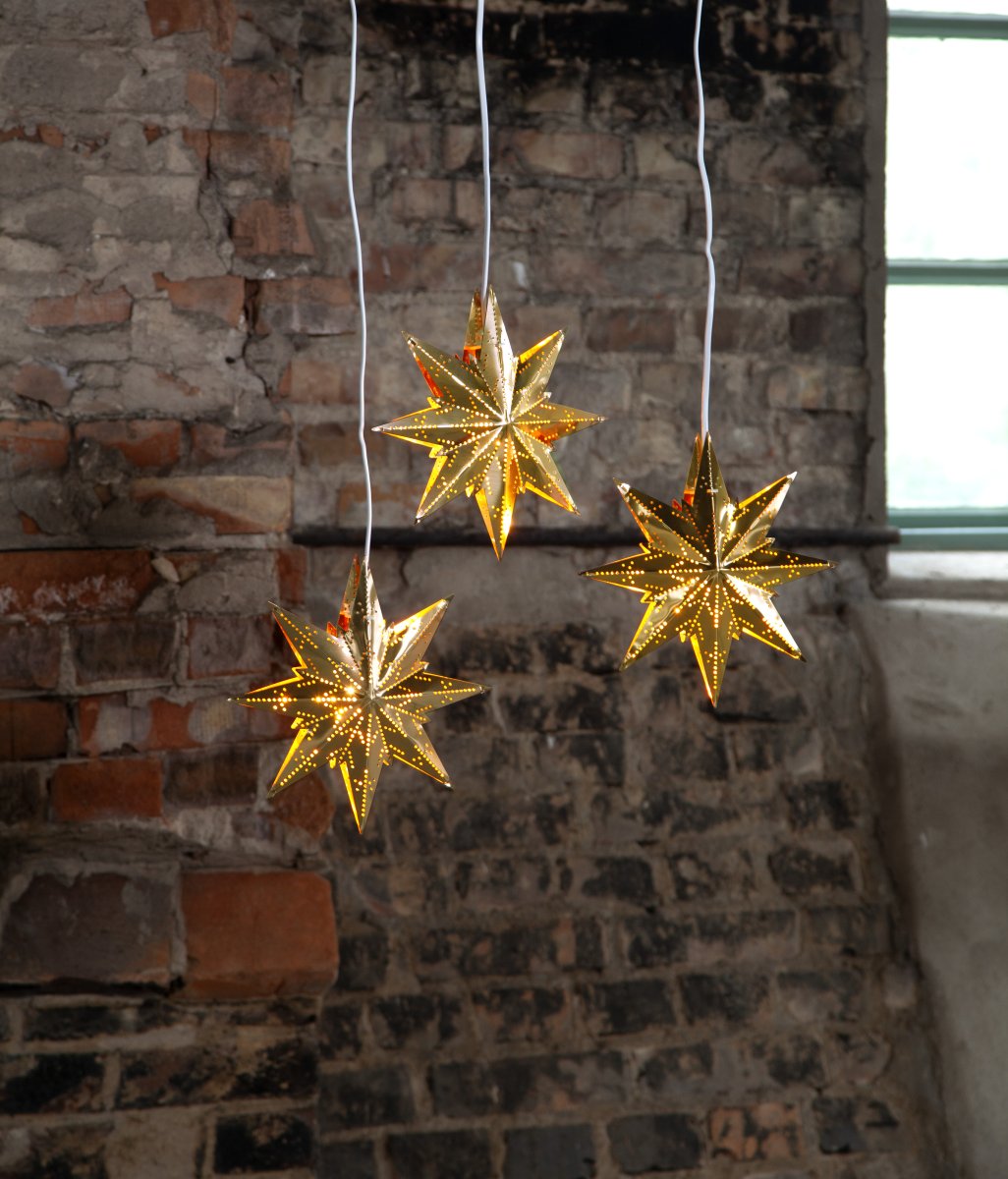 Mini Ø25 Messing Von Star Trading - Wundersch&ouml;ner Adventsstern, der eine wundervolle Weihnachtsstimmung im Zuhause verbreitet.