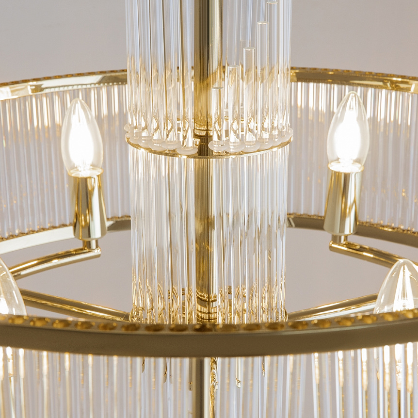 Frame Ø58 Gold hängelampe Von Maytoni - Die Prismen streuen das Licht auf eine sch&ouml;ne und effektive Weise, die die Atmosph&auml;re im Raum verbessert.