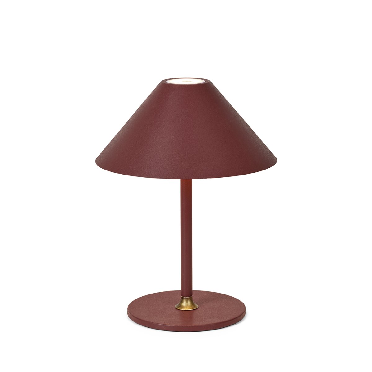 Hygge 20cm Kastanienbraun tragbare Von Halo Design - Es hat die Schutzart IP54 und ist daher für den Einsatz im Innen- und Außenbereich geeignet (es sollte jedoch im Innenbereich gelagert und aufgeladen werden).