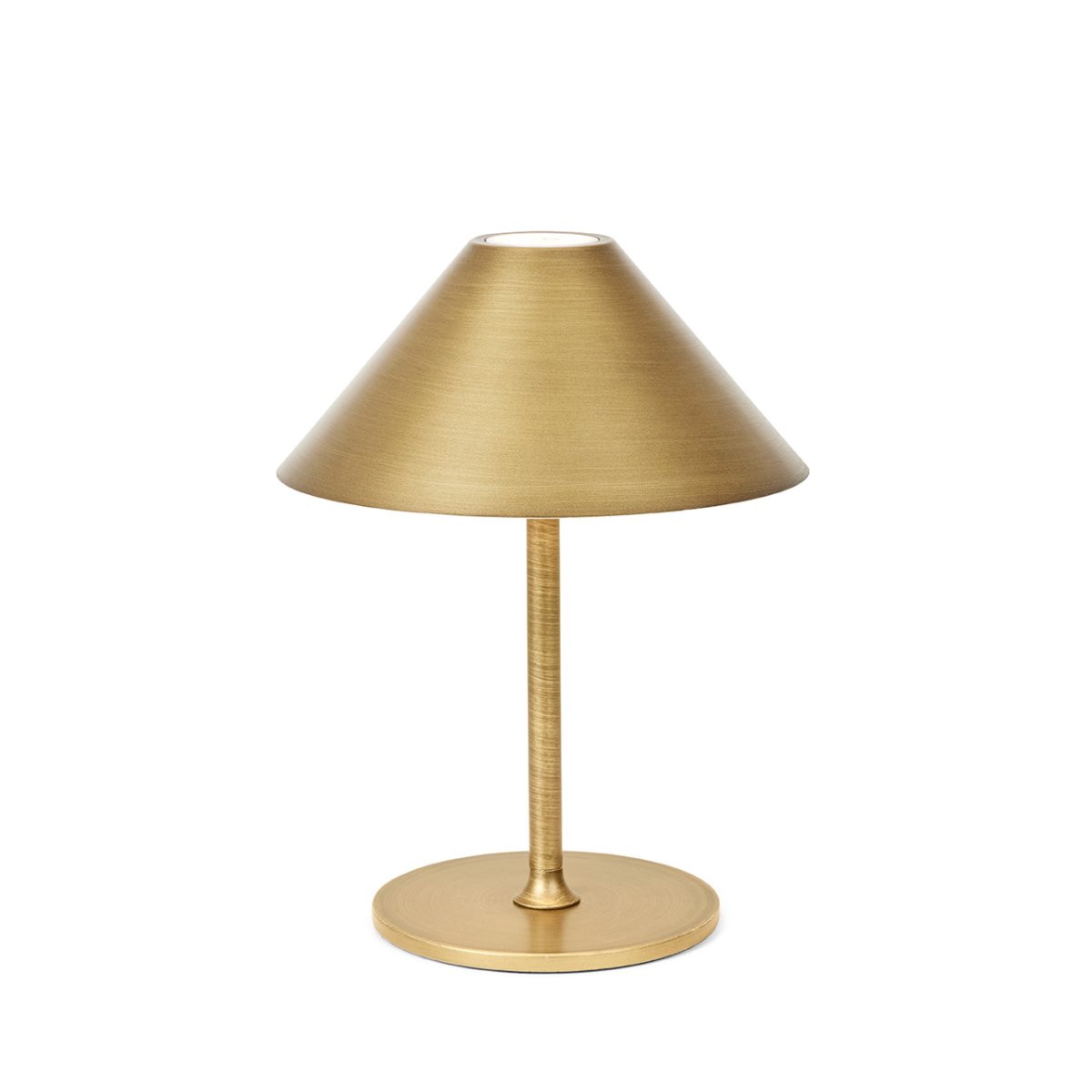 Hygge 20cm Antikes Messing tragbare Von Halo Design - Es hat die Schutzart IP54 und ist daher für den Einsatz im Innen- und Außenbereich geeignet (es sollte jedoch im Innenbereich gelagert und aufgeladen werden).