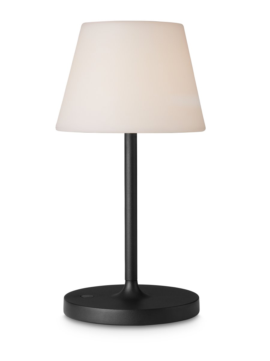 Zoombild von New Northern 30cm Schwarz tragbare Von Halo Design - Mit seinem eleganten Design und der Touch-Funktion am Sockel k&ouml;nnen Sie das Licht einfach ein- und ausschalten und dimmen, um die richtige Atmosph&auml;re zu schaffen.