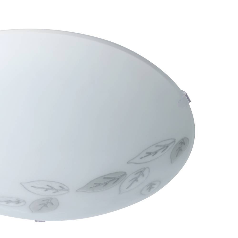 Mars Ø25 Weiß deckenleuchte Von Eglo - Durch das dekorative Design mit dezenten Blattdetails fügt sich die Leuchte in die meisten Innenräume ein und vermittelt gleichzeitig einen frischen und harmonischen Eindruck.