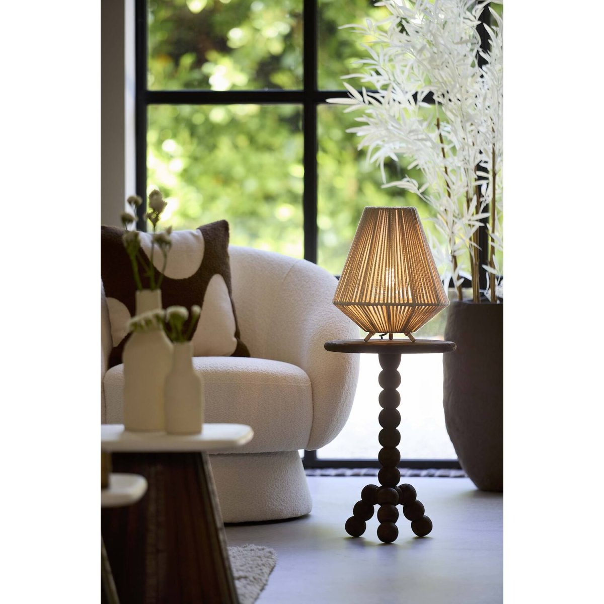 Felida 32cm Cremeweiß tischlampe Von Light & Living - 