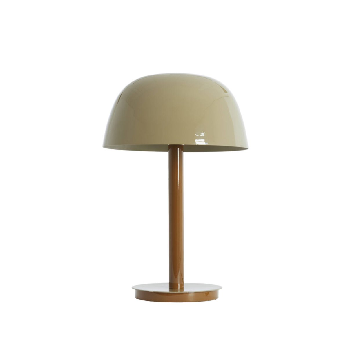 Marivet 48cm Braun tischlampe Von Light & Living - Die minimalistische Form und die gl&auml;nzende Oberfl&auml;che verleihen ihr einen modernen und eleganten Eindruck und machen sie sowohl im Wohnzimmer als auch auf dem Schreibtisch oder Nachttisch zu einem echten Hingucker.