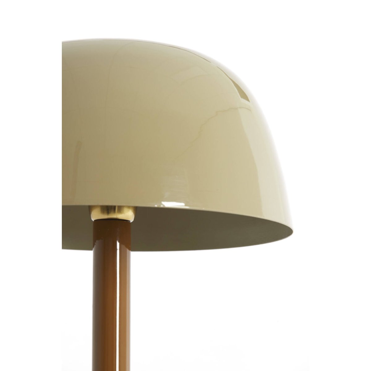 Marivet 48cm Braun tischlampe Von Light & Living - Die minimalistische Form und die gl&auml;nzende Oberfl&auml;che verleihen ihr einen modernen und eleganten Eindruck und machen sie sowohl im Wohnzimmer als auch auf dem Schreibtisch oder Nachttisch zu einem echten Hingucker.