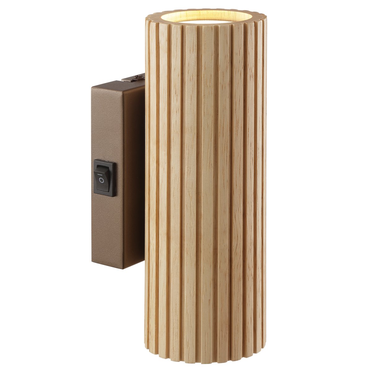 Lakewood 20cm Braun wandlampe Von Brilliant - Die Wandleuchte Lakewood kombiniert braunes Metall mit einem leichten, geriffelten Draht und verleiht der Lampe so eine warme und natürliche Ausstrahlung.