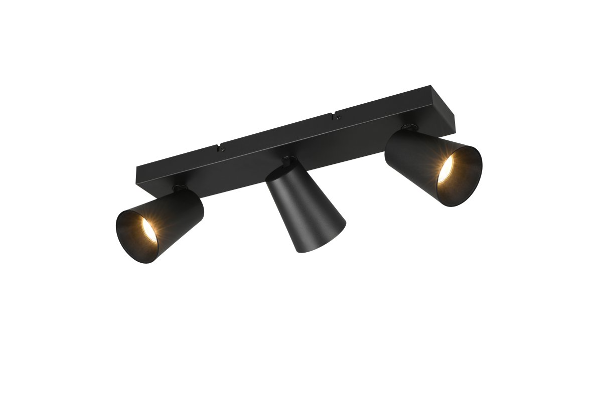 Sharp 3 Schwarz spotlight Von Trio Lighting - 