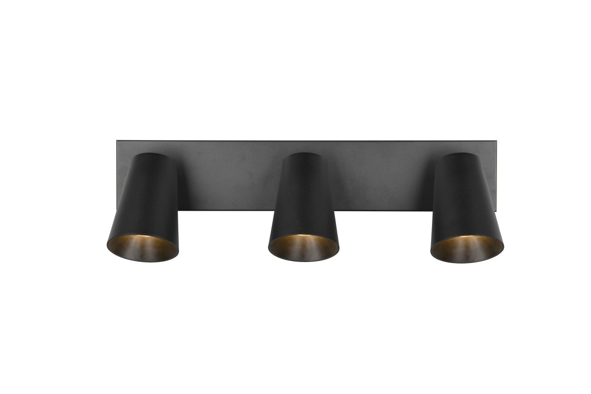Sharp 3 Schwarz spotlight Von Trio Lighting - 