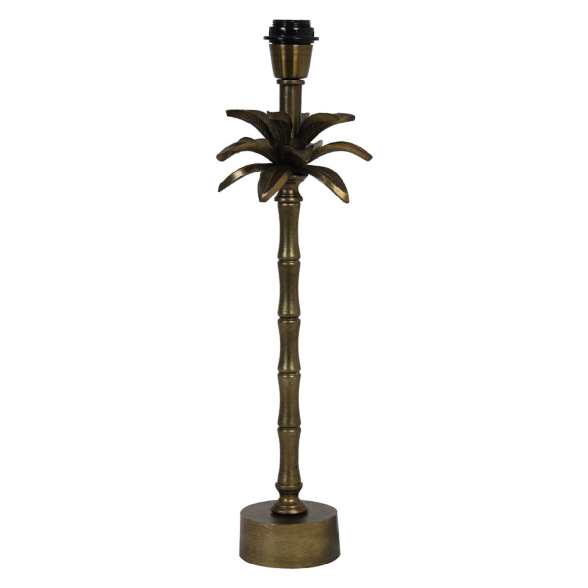Armata 57cm Bronze lampenfuß Von Light & Living - Mit seinem einzigartigen, von einer Palme inspirierten Design und der edlen Antikbronze-Oberfläche verströmt dieser Lampenfuß ein luxuriöses und karibisches Flair.