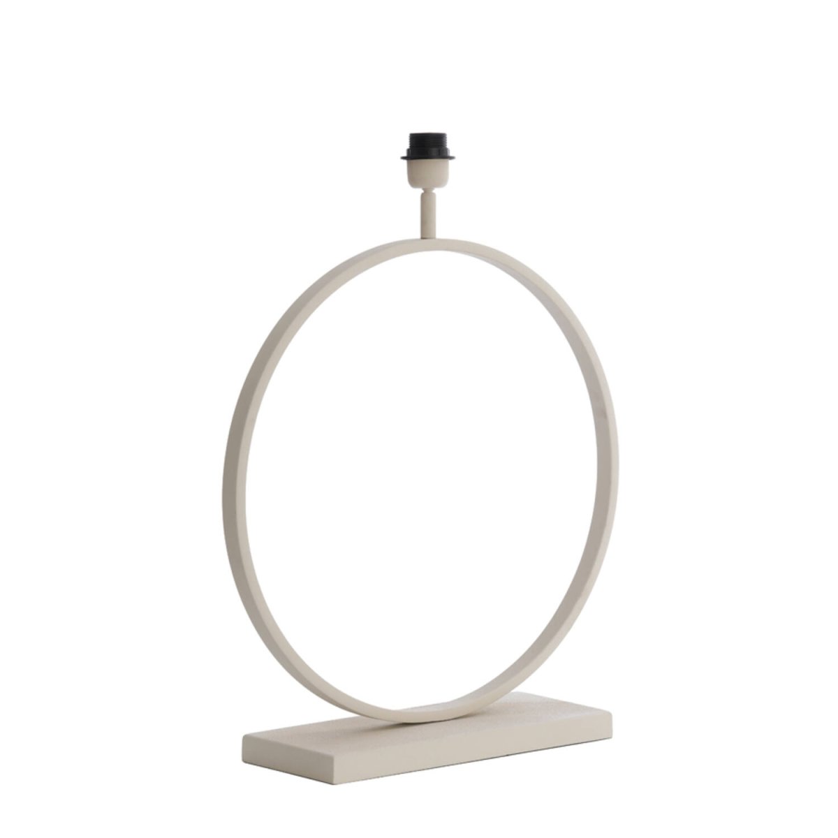 Liva 64cm Cremeweiß lampenfuß Von Light & Living - Die runde Form und die cremeweiße Oberfläche verleihen dem Lampenfuß einen stilvollen und eleganten Look.