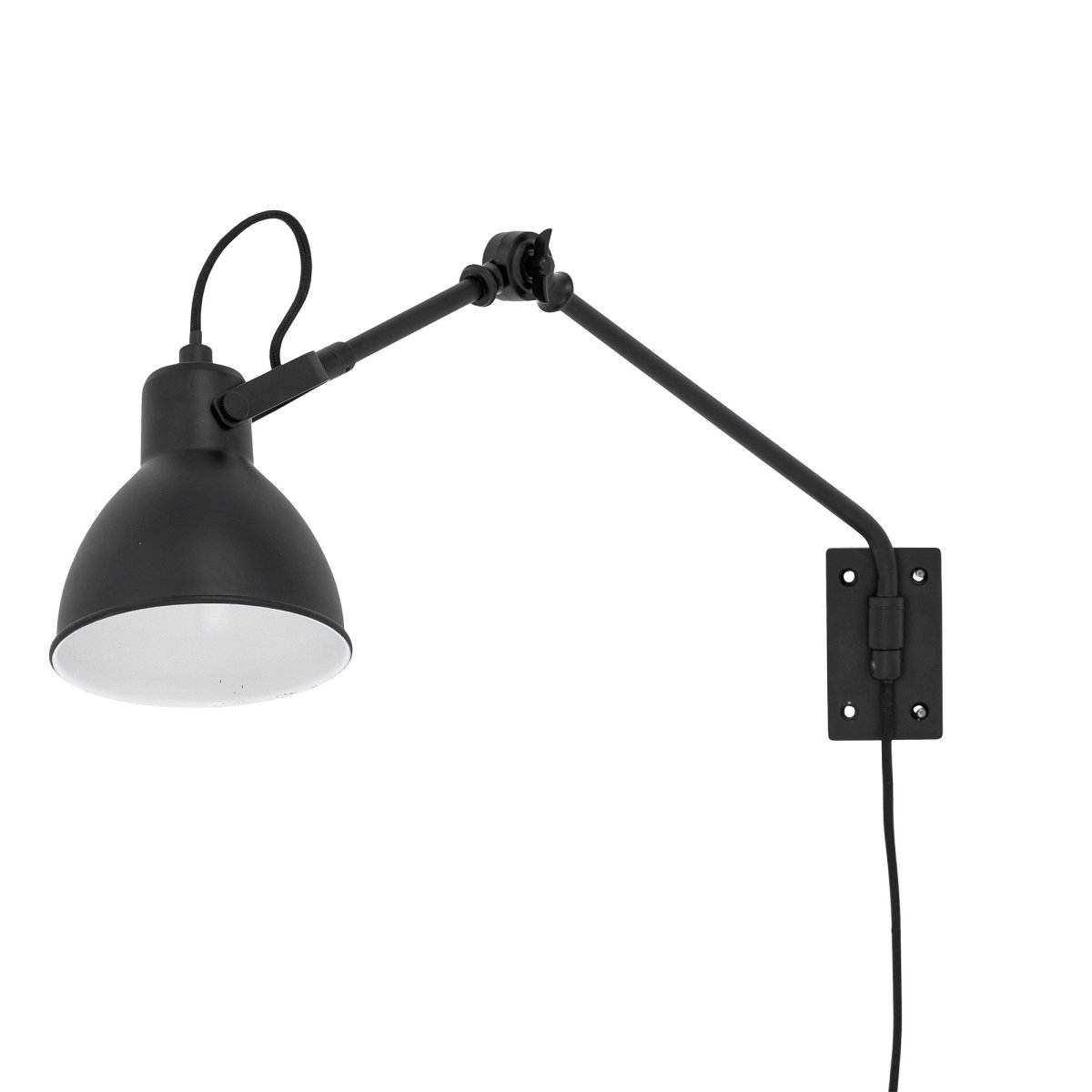 Jili 53cm Schwarz leselampe Von Bloomingville - Jili vereint Funktionalit&auml;t mit einer schlichten, stilvollen Form &ndash; eine clevere L&ouml;sung f&uuml;r fokussiertes Licht und Stil zugleich.