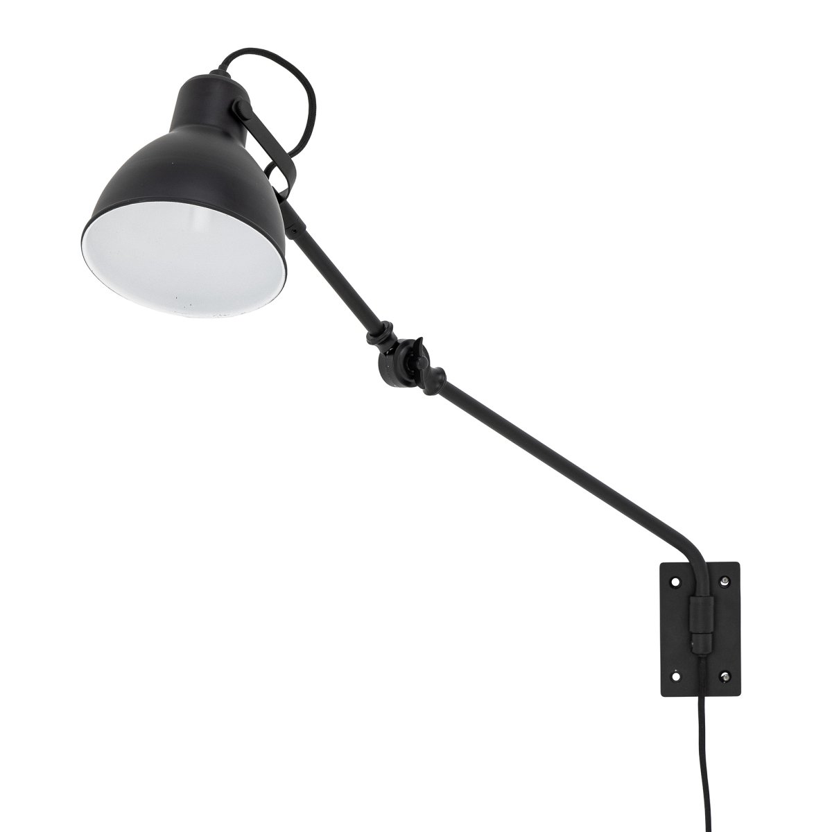 Jili 53cm Schwarz leselampe Von Bloomingville - Jili vereint Funktionalit&auml;t mit einer schlichten, stilvollen Form &ndash; eine clevere L&ouml;sung f&uuml;r fokussiertes Licht und Stil zugleich.