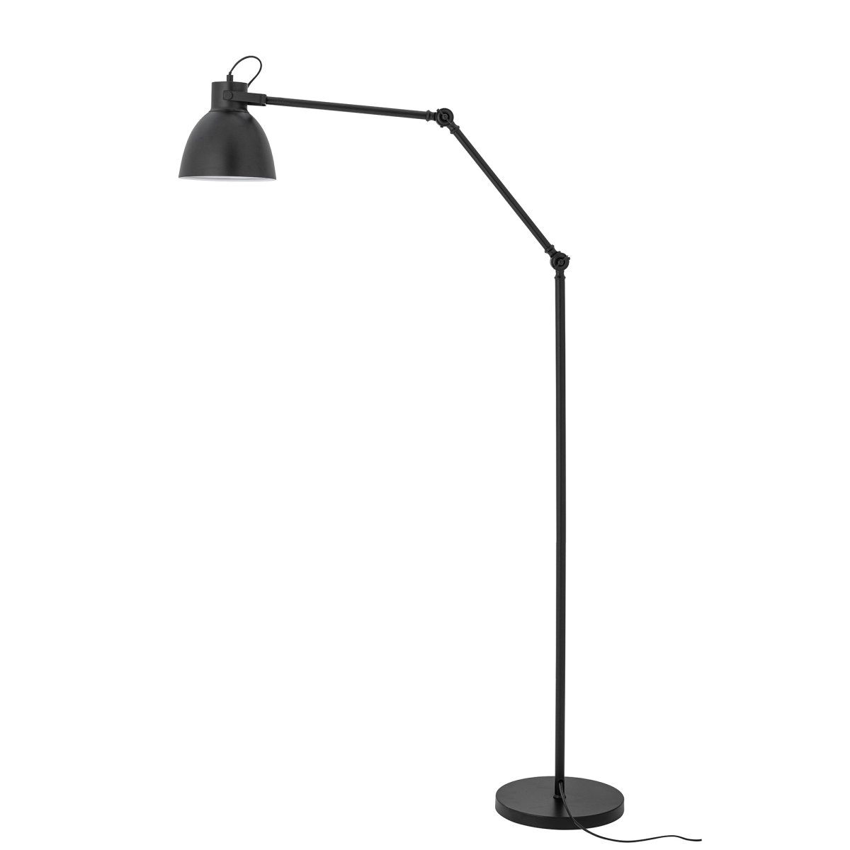 Barca Schwarz stehlampe Von Bloomingville - Eine stilvolle und funktionale Leuchte, die klassisches Design mit Flexibilit&auml;t verbindet und sowohl in moderne als auch in traditionelle Einrichtungen passt.