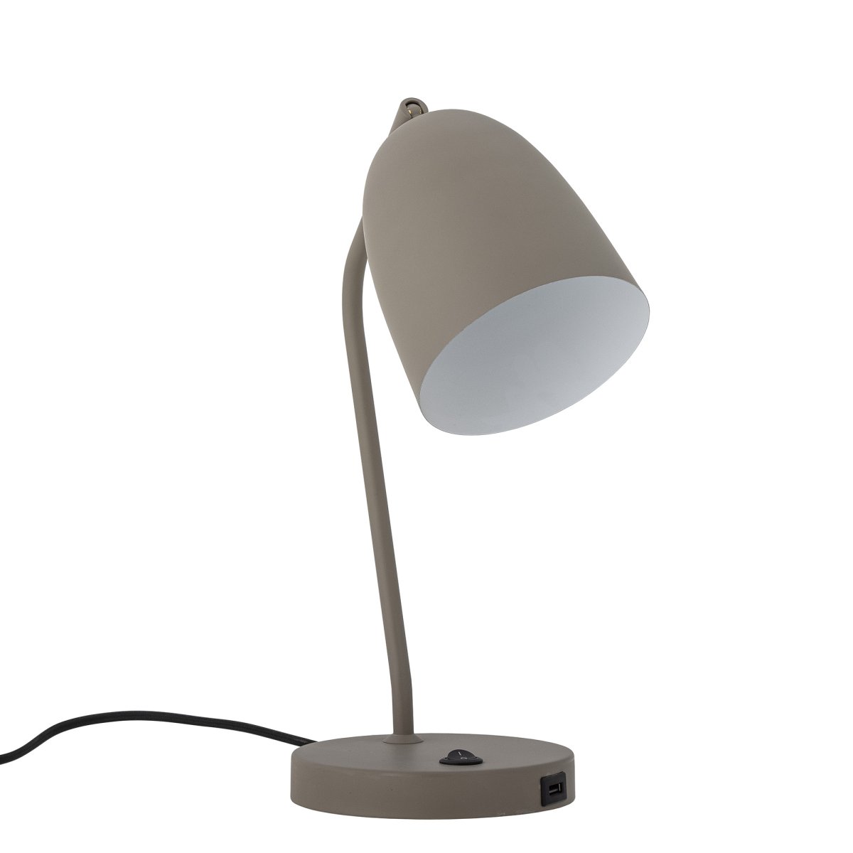 Lemar 37cm Grau schreibtischlampe Von Bloomingville - Der sanfte, gedeckte Grauton verleiht der Leuchte einen ruhigen und schlichten Ausdruck, der sich in viele verschiedene Einrichtungsstile einf&uuml;gt.