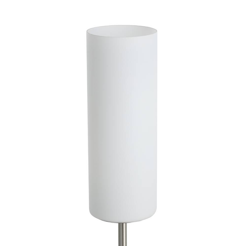 Troy 46cm Weiß tischlampe Von Eglo - Mit ihrem wei&szlig;en Schirm verbreitet sie ein sanftes und angenehmes Licht, perfekt um im Flur, Wohnzimmer oder Schlafzimmer eine ruhige und einladende Atmosph&auml;re zu schaffen.
