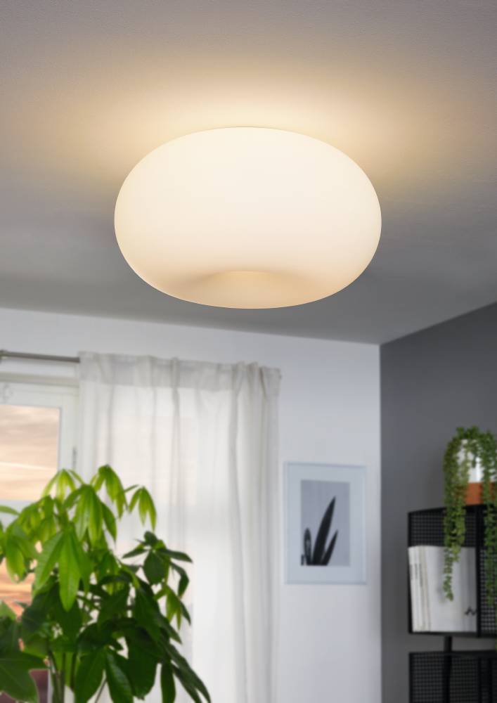 Optica Ø37 Weiß deckenleuchte Von Eglo - Verleihen Sie Ihrem Zuhause mit unserer eleganten Deckenlampe einen Hauch von Stil und Schlichtheit.