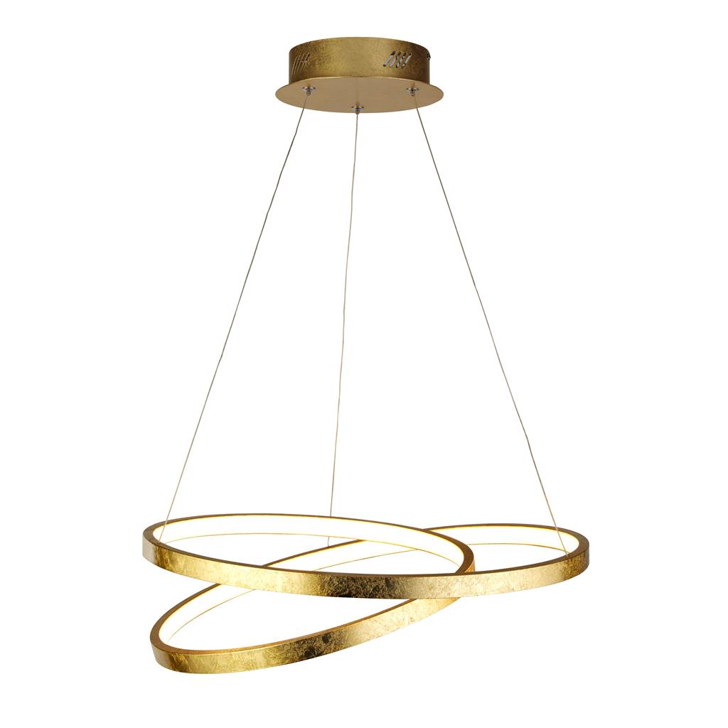 Float Ø47 Gold hängelampe Von Searchlight - Float ist eine elegante Pendelleuchte, die Luxus und Funktionalität vereint – perfekt für moderne und klassische Innenräume.