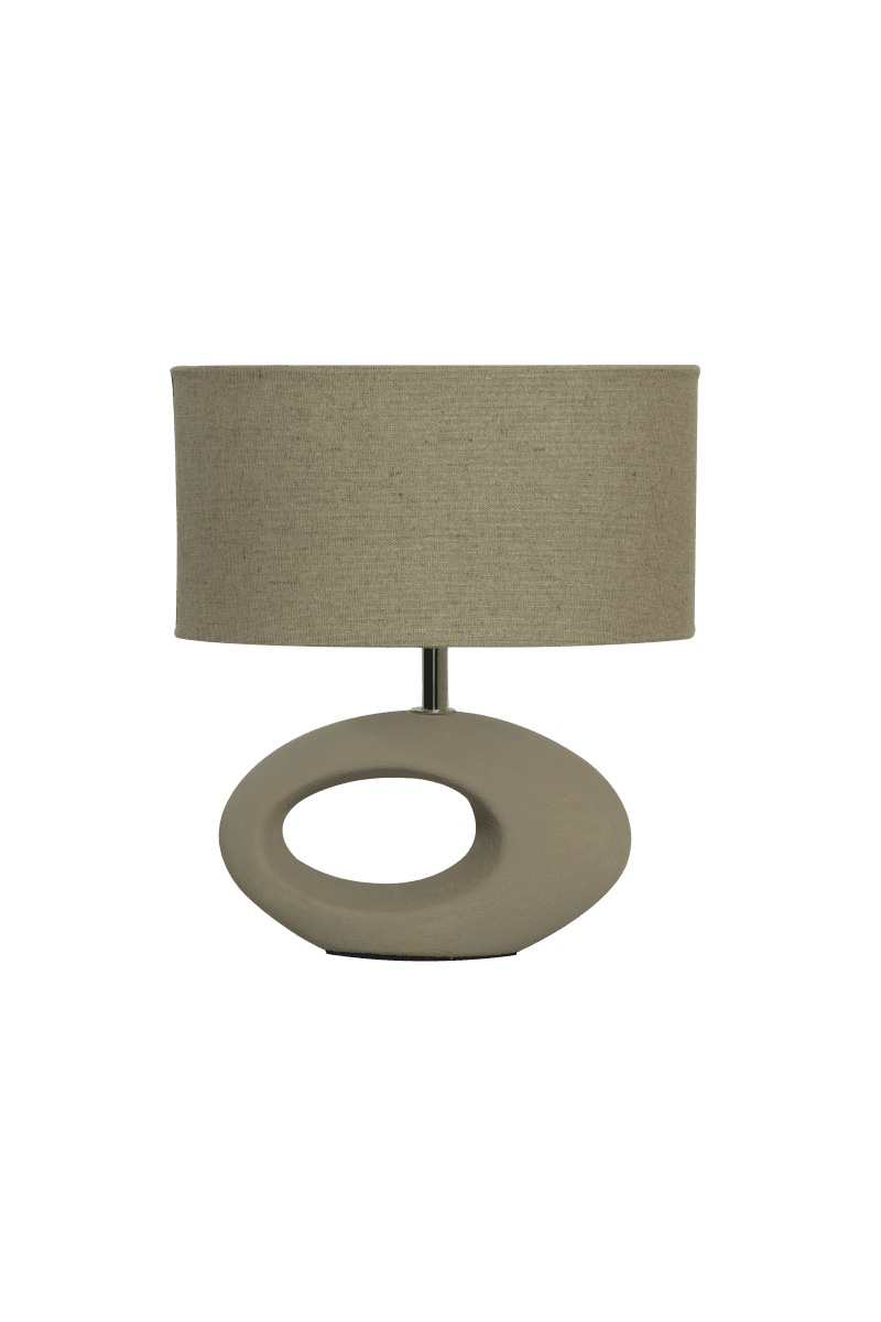 Olina 24cm Braun tischlampe Von Aneta Lighting - Olina ist eine vielseitige Tischleuchte, die auf dem Nachttisch, dem Schreibtisch oder im Fenster platziert werden kann und eine warme und einladende Atmosphäre im Raum schafft.