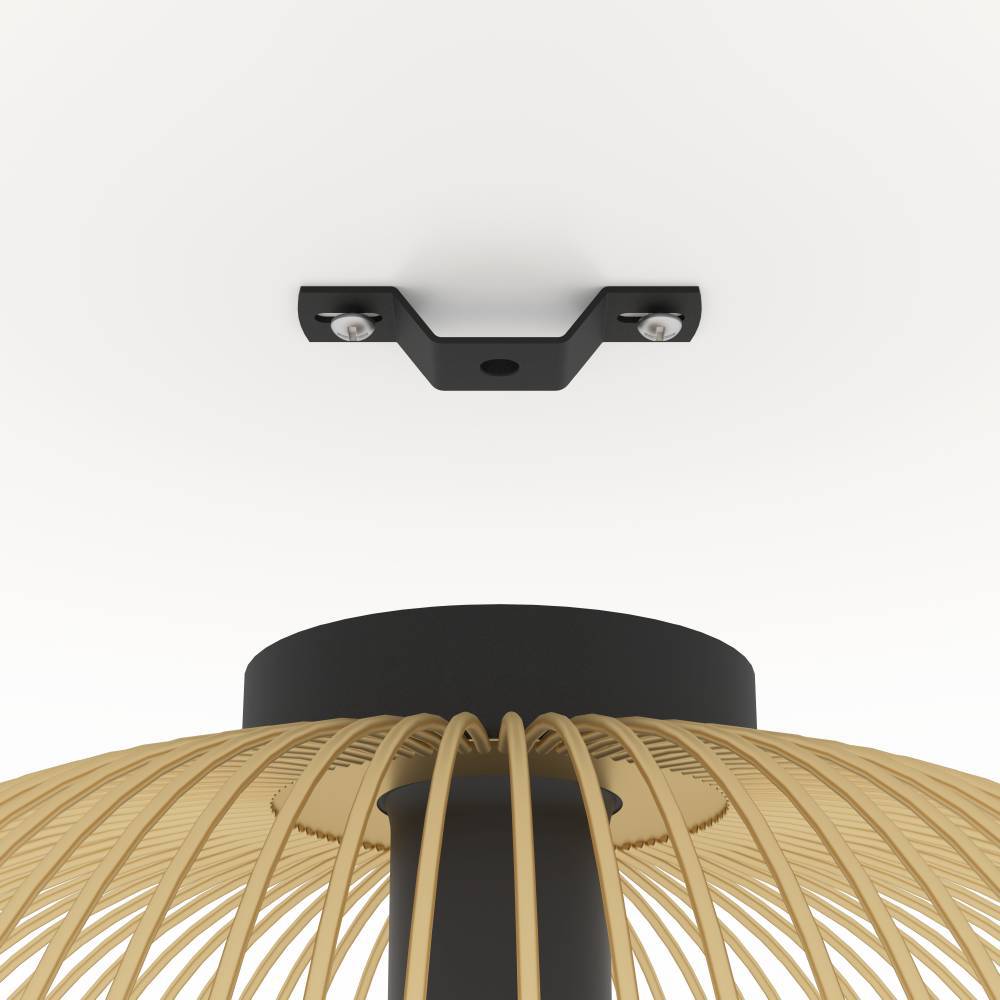 Venezuela Ø38 Gold deckenleuchte Von Eglo - Durch das offene Design der Lampe wird die Lichtquelle Teil der &Auml;sthetik und erzeugt eine warme und einladende Beleuchtung.