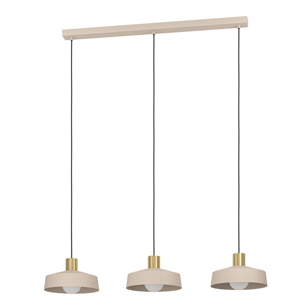 Valdiola 93cm Beige hängelampe Von Eglo - Durch das schlichte Design und die warmen Farbtöne fügt sich die Lampe in unterschiedliche Einrichtungsstile ein und verleiht dem Raum gleichzeitig eine edle Note.