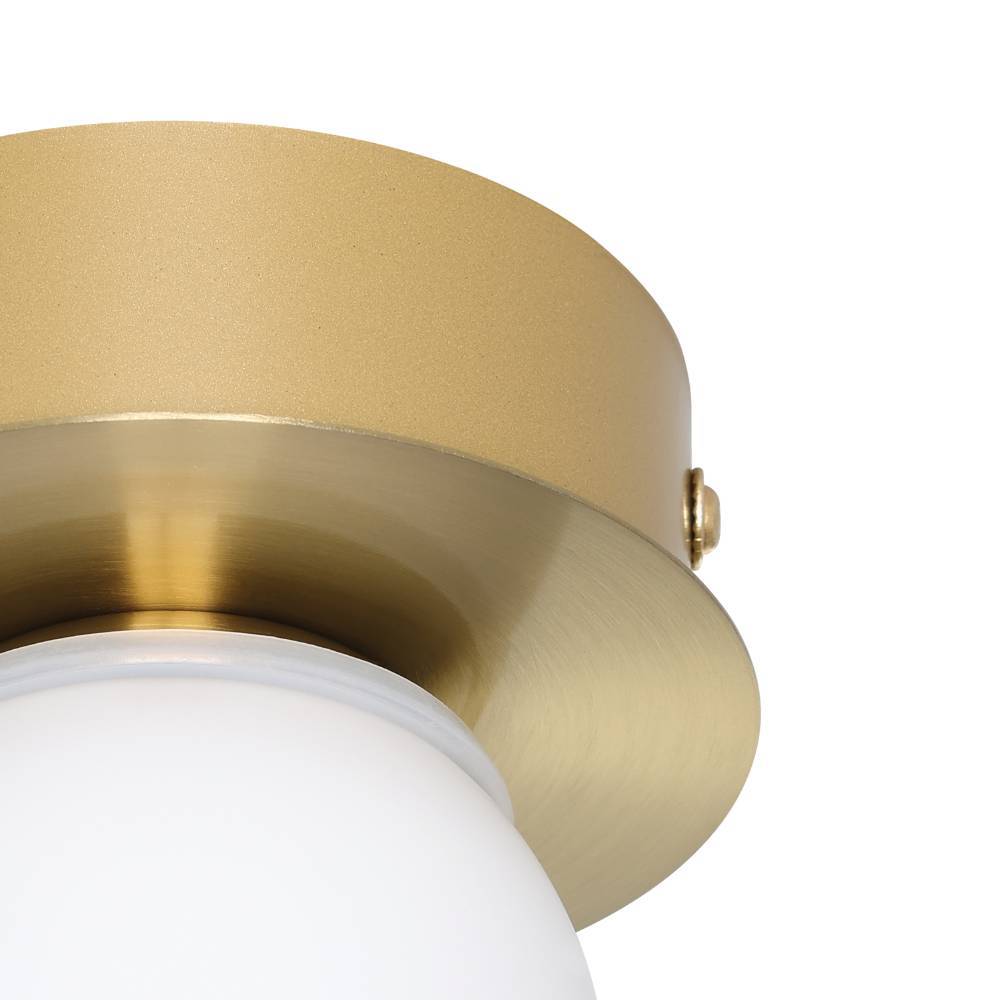 Mosiano Ø11 Gold badezimmerlampe Von Eglo - Die kompakte Größe und das zeitlose Design machen die Lampe zu einer vielseitigen Wahl, die sich problemlos in verschiedene Inneneinrichtungen einfügt.
