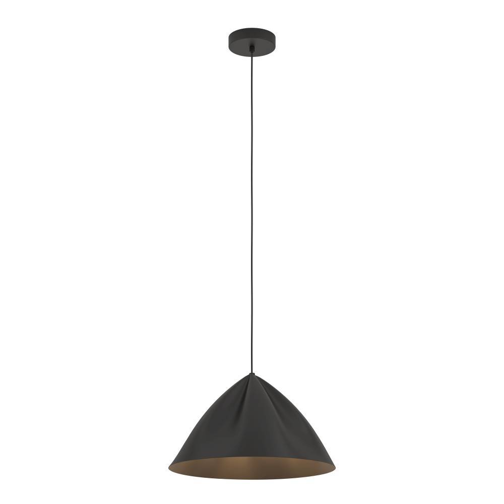 Podere Ø43 Schwarz hängelampe Von Eglo - auf bequeme Weise und ist somit ideal, um über dem Esstisch oder im Wohnzimmer eine warme und einladende Atmosphäre zu schaffen.