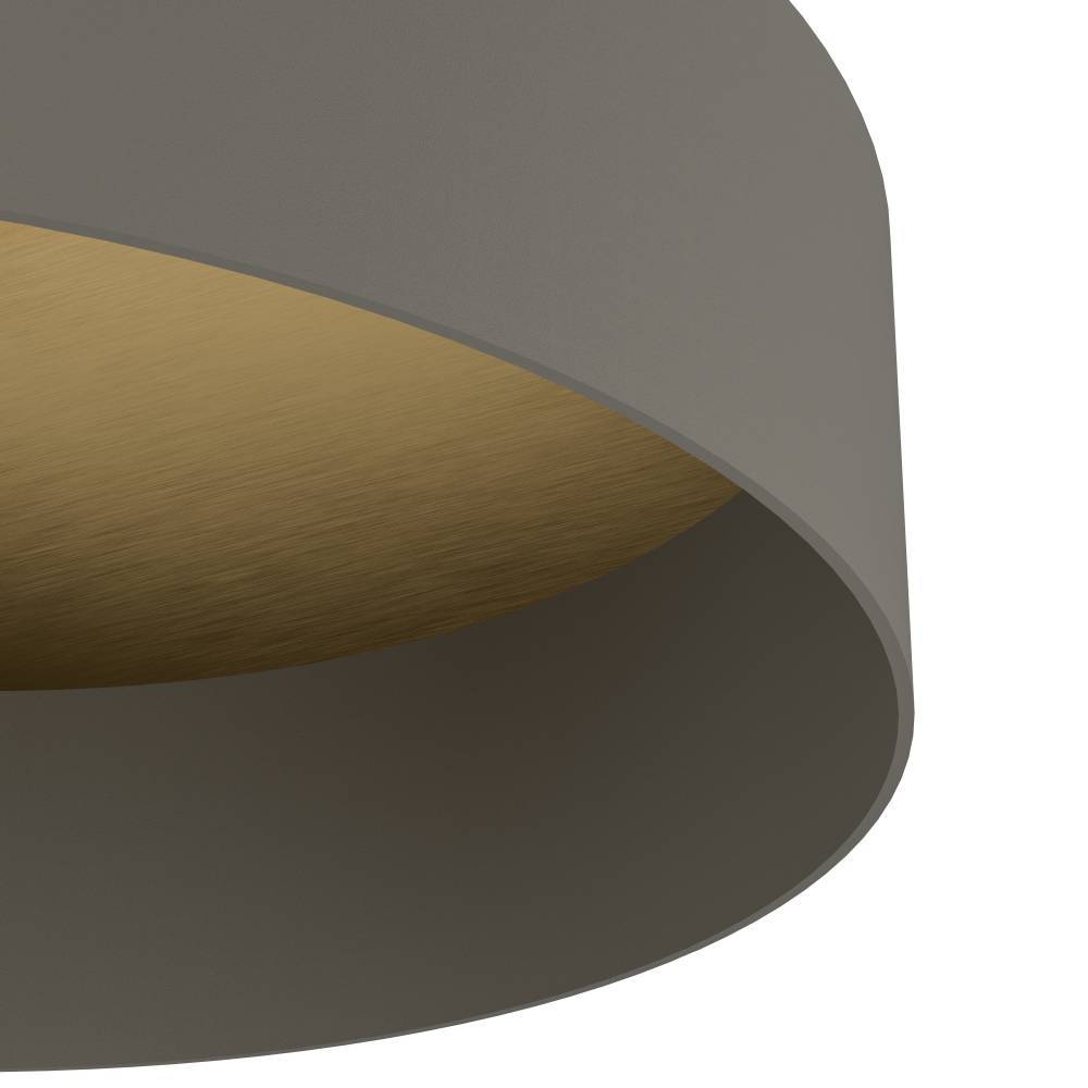 Duaia Ø42 Umber deckenleuchte Von Eglo - eleganter Eindruck und die goldfarbene Innenseite reflektiert das Licht auf sanfte und warme Weise.