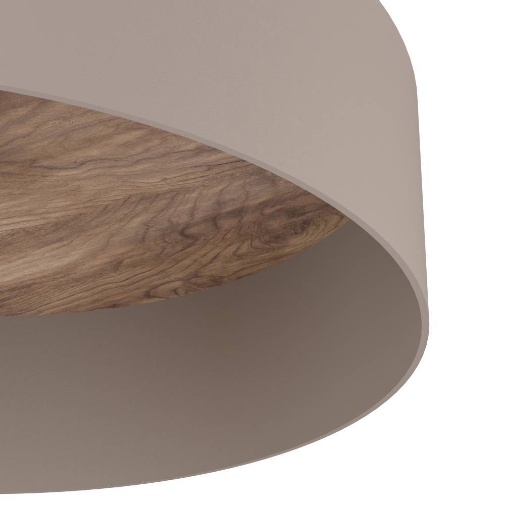 Duaia Ø42 Taupe deckenleuchte Von Eglo - eleganter Eindruck und die goldfarbene Innenseite reflektiert das Licht auf sanfte und warme Weise.