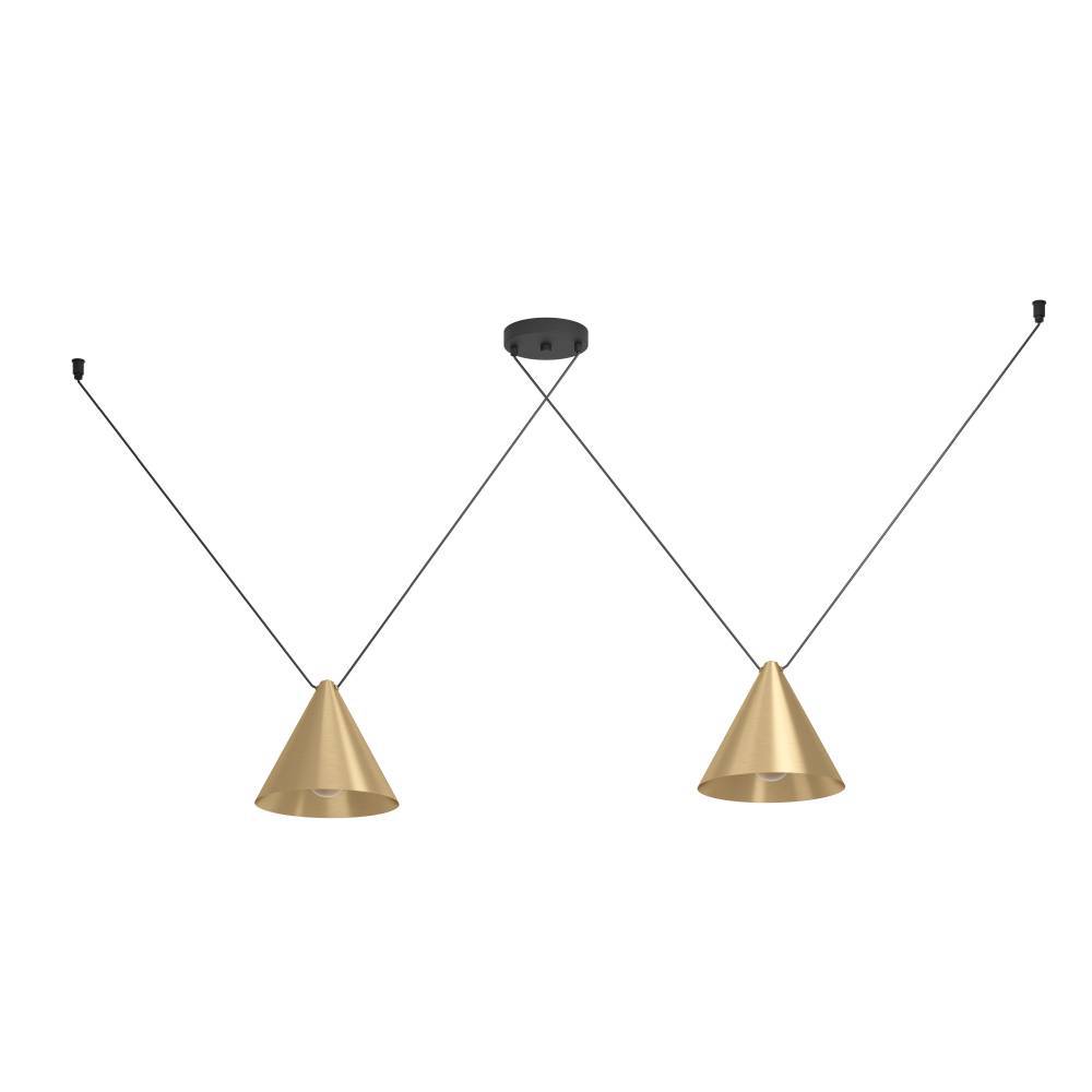 Narices 173cm Gold hängelampe Von Eglo - Verleihen Sie Ihrem Zuhause einen modernen Touch mit dieser stilvollen Deckenleuchte, die Funktion und Design vereint.