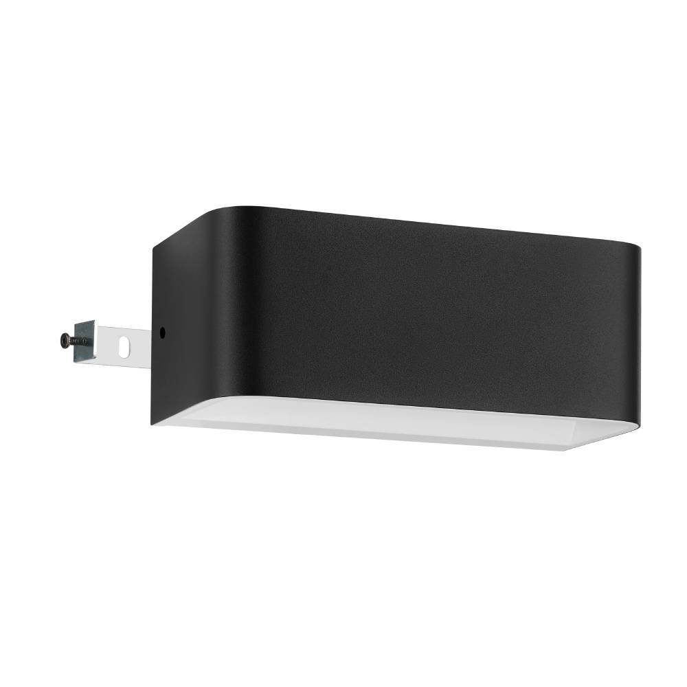 Sania 20cm Schwarz wandlampe Von Eglo - Mit seinem nach oben und unten gerichteten Licht erzeugt es eine sanfte und stimmungsvolle Beleuchtung entlang der Wand.