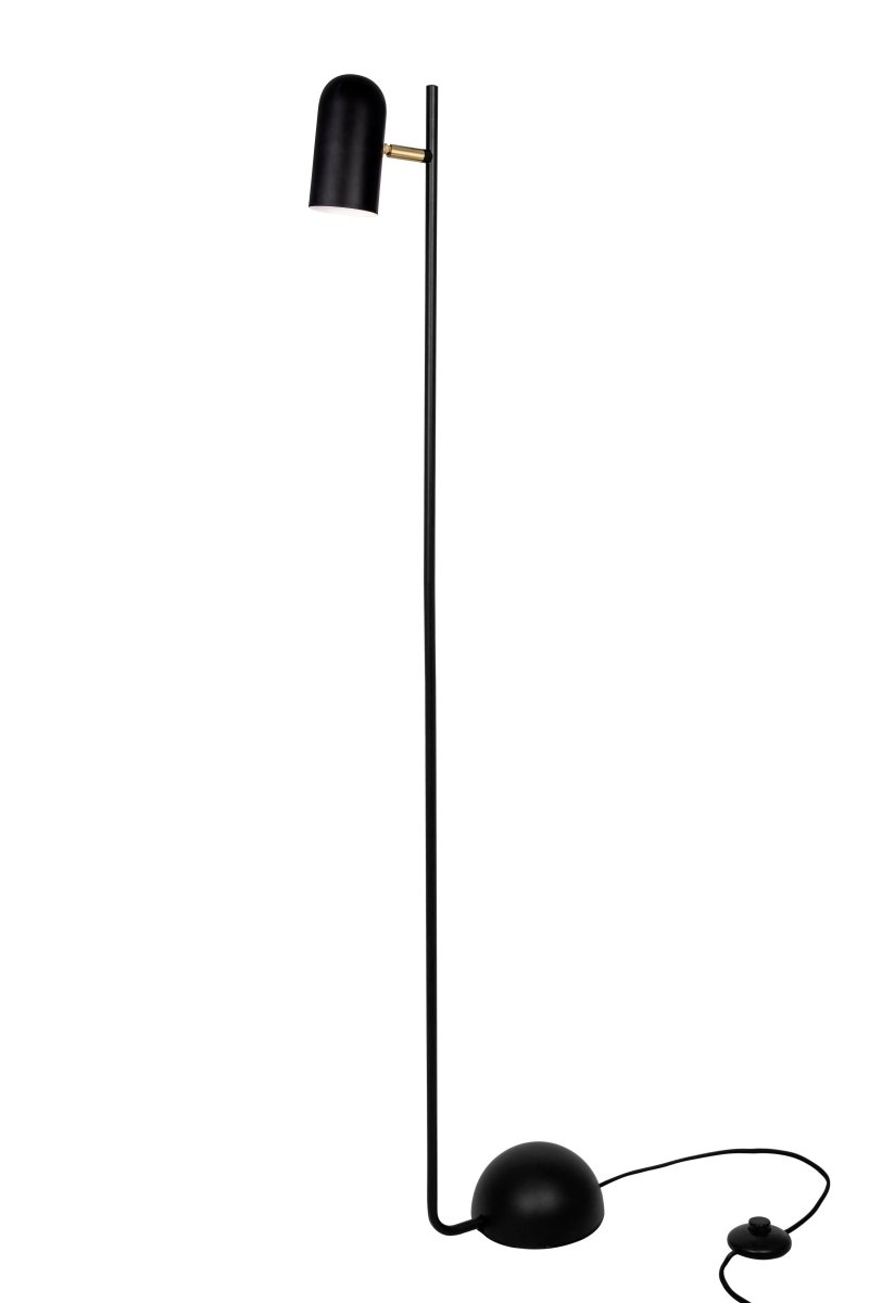 Swan Schwarz stehlampe Von Globen Lighting - Swan ist eine elegante Funktionsleuchte, die mit ihrem weichen Design an einen wunderschönen Schwan erinnert.