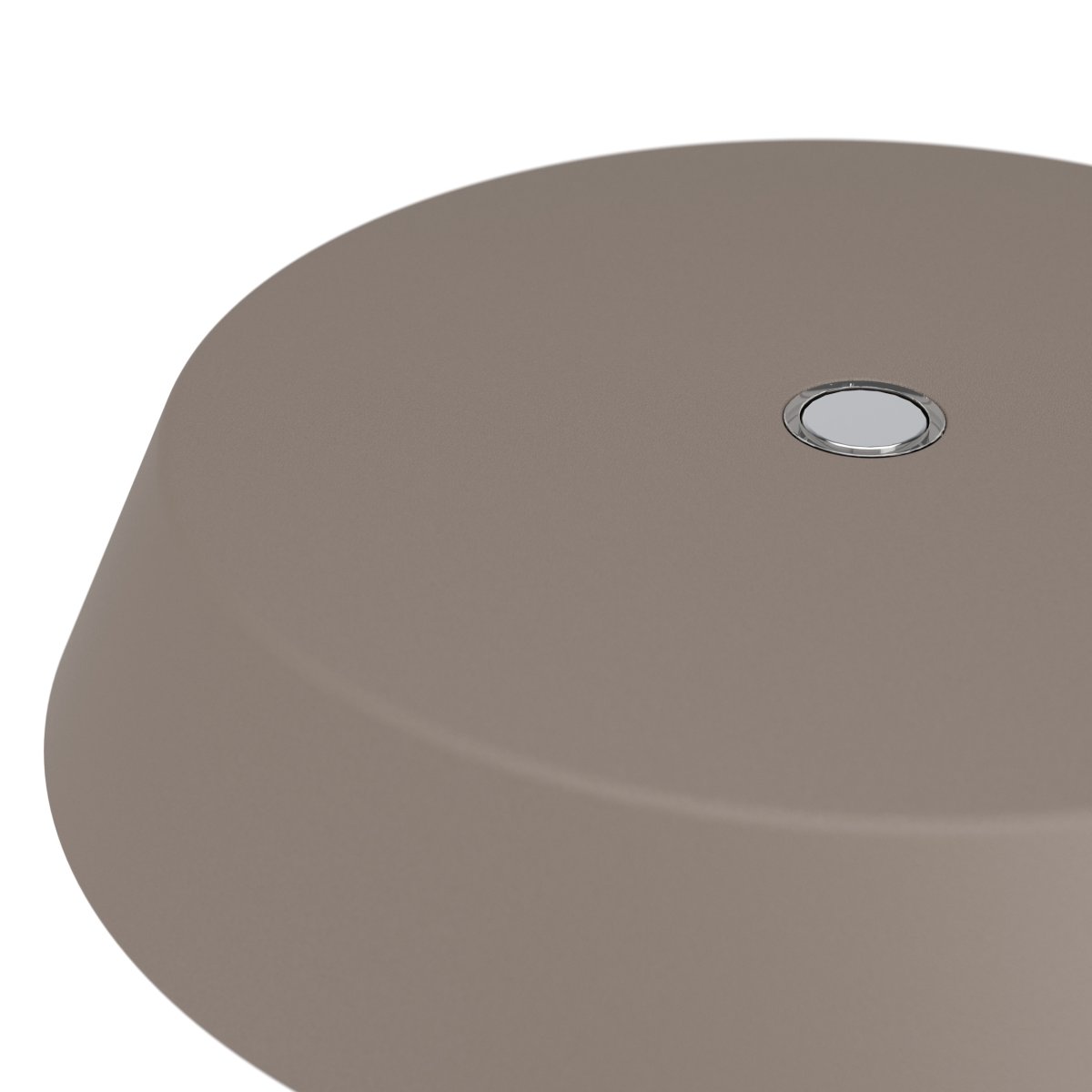 Turcio 20cm Bronze tragbare Von Eglo - Turcio ist eine tragbare Metalllampe mit einem glänzenden, bronzefarbenen Fuß und einem dunkelbraunen, strukturierten Schirm.
