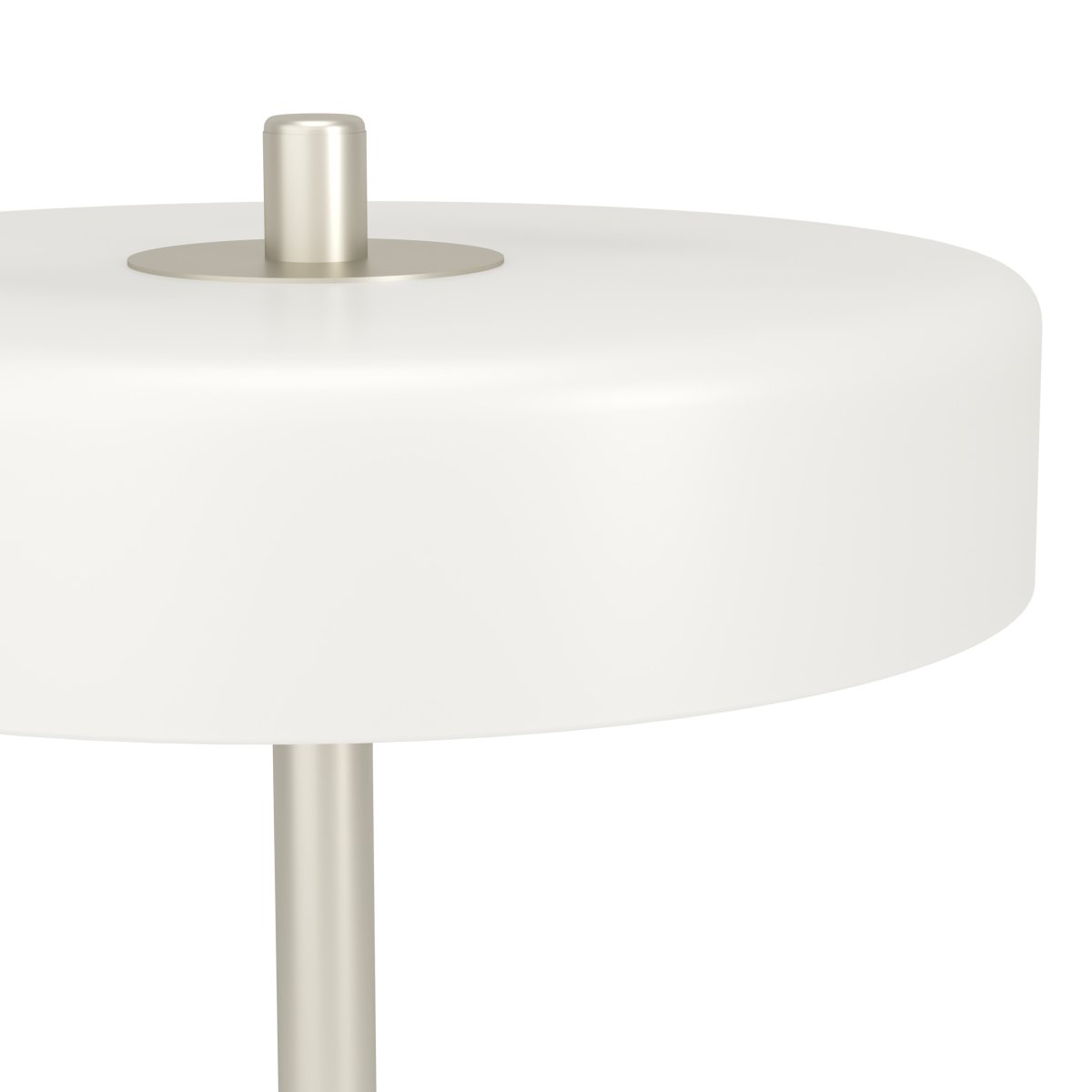 Salve 33cm Nickel tischlampe Von Eglo - Die Tischleuchte Salve besticht durch ihren Metallfuß in mattem Nickel-Finish und den runden Opalglasschirm, der ihr ein sanftes und angenehmes Aussehen verleiht.